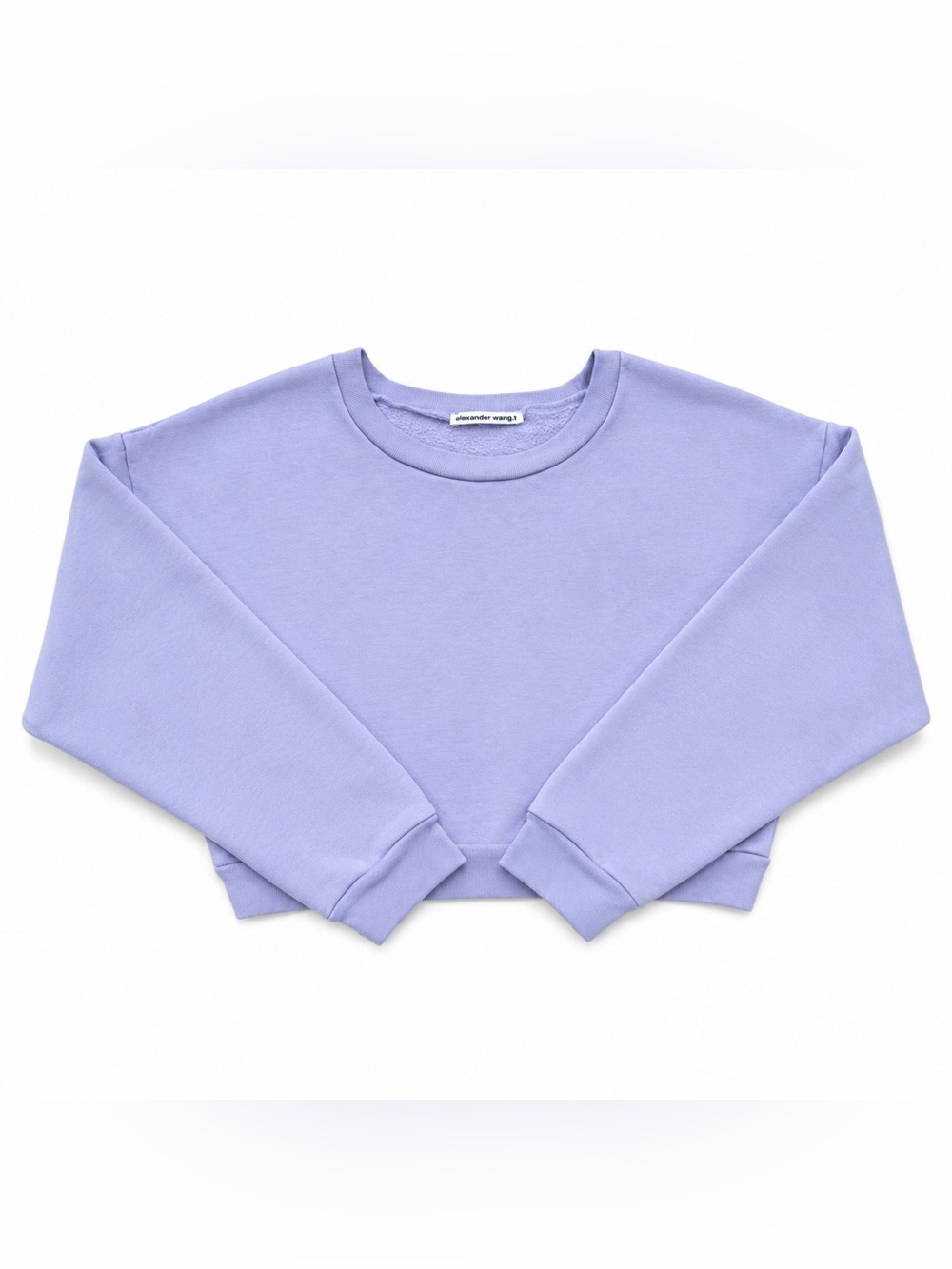 Reformation Jeans Lavender Cropped Crewneck Sweatshirt Organic Cotton – Small - Picture 2 of 7